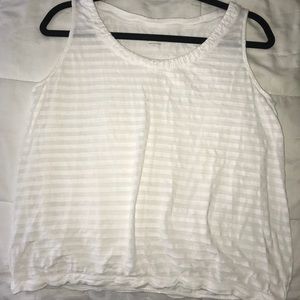 White stripped tank. Casual